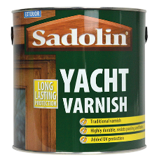 Clear gloss finish outdoors with Sadolin Yacht Varnish