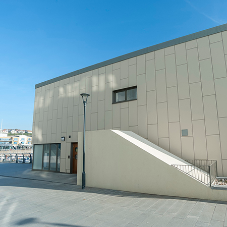 Abet shelters the crew at RNLI Station in Brighton Marina