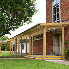 Natural walkway for Elmbridge School