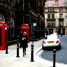 ASF cast iron bollards for Liverpool city centre