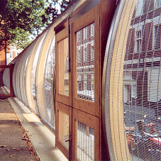 Architectural meshes for gates at St Anne's Garden