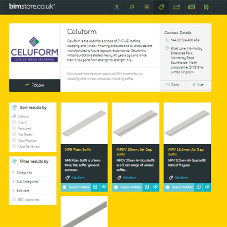 Celuform products included on BIM Store