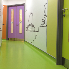 Durable rubber floorings for Childrens Hospital