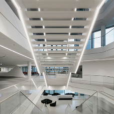 Selux Linear Lighting for HVB Tower Munich