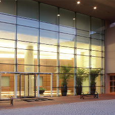 Glass facade for Bank of America building