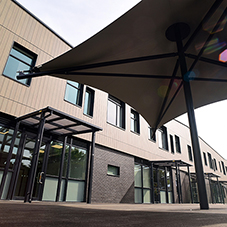 Broxap canopies at flagship SEN school