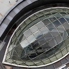 Glazed rooflight for shopping centre