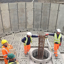 Precast filter bed system for Welsh waste water scheme