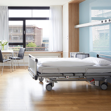 White oak flooring adds bright feel for hospital