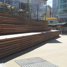 Cladding & street furniture for shopping centre