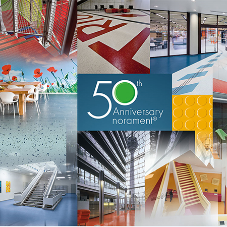 50 years of norament rubber floors