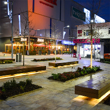 LED benches help light up leisure scheme