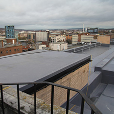 Single ply membrane for city-centre hotel conversion