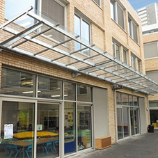 Bespoke canopy system for Moreland Primary School