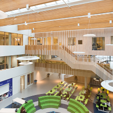 Sustainable flooring for secondary school
