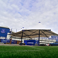 Broxap canopy for Everton Football Club