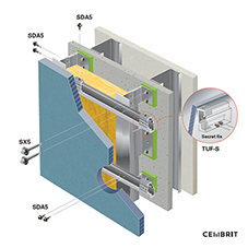 TUF-S rivets reduce Cembrit rainscreen install time