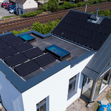 Innovative seam roofing for coastal self-build eco-house
