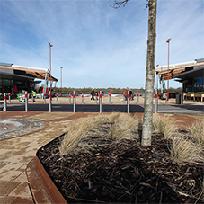ACO StormBrixx used as tree planters at Rushden Lakes