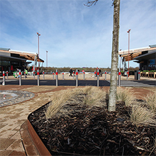 ACO StormBrixx used as tree planters at Rushden Lakes