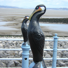 Cast post and rail sculptures for the Tern Project