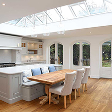 Arch topped French doors for 1930's home