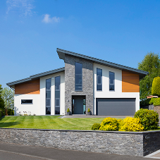 Cedar cladding provides warmth to modern self-build