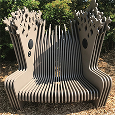 MTX panel chairs at Chester Zoo