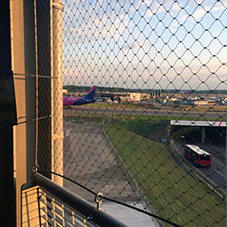 Architectural wire at Luton Airport