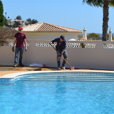 A splash of resin bound paving in Portugal