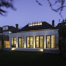 Contemporary orangery and bespoke rooflights transform home