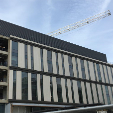 Acoustic louvre system for Biomedical Research Lab