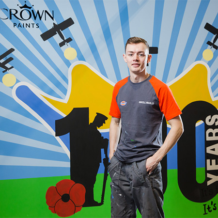 Aiden Dearie wins Crown Paints Apprentice Decorator of the Year