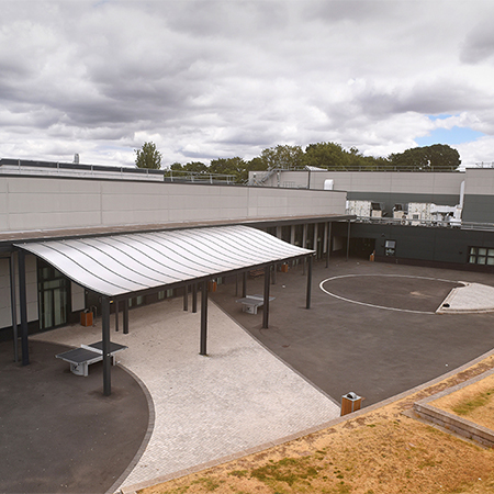 External canopy for Harbourn Academy outdoor learning area
