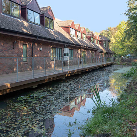 Exterior decking surface for beautiful Princess Alice Hospice