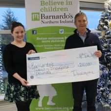 Tobermore donate £20K to Barnardo’s Christmas Appeal