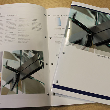 GEZE UK unveil SGG solutions for Toughened Glass brochure