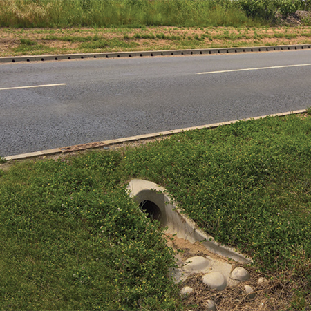 KerbDrain units and SuDS inlets keep water under control for bypass