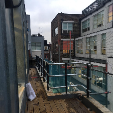 ASF Supply Balustrade Railings for a Rooftop Terrace in Great Portland Street