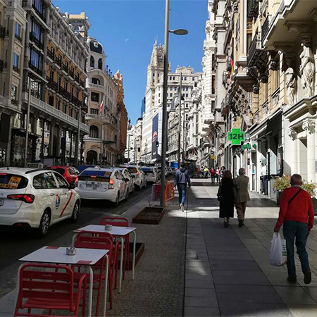 MultiV+ channel for the symbolic Gran Via street