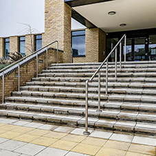 Balustrades create modern look for Alperton Community School