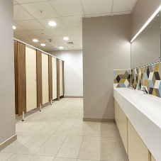 Busy staff facilities receive new Dunham washroom system