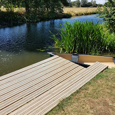Safety guaranteed at riverside camping site with Gripdeck