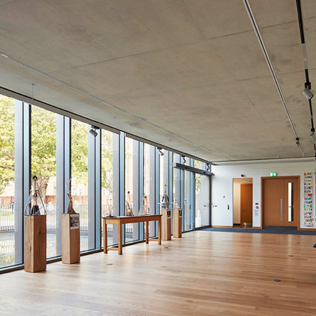 Solid wood floors add warmth to The American School