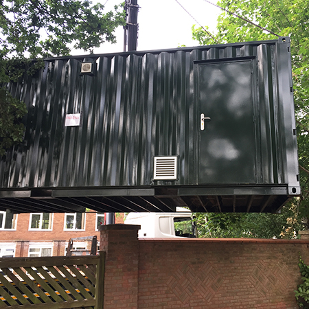 Vaillant shipping container project reduces tenant bills by 50%