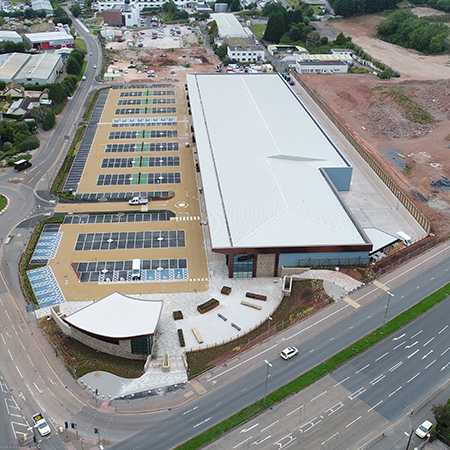Aggregate Industries adds a touch of green to Devonshire Retail Park