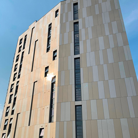 Fieger Louvre Windows for Coventry student accommodation
