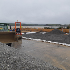 The use of IBAA raising levels under Asphalt at Rock carpark