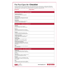 Flat Roof Checklist from SIG helps architects ask the right questions