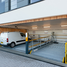 Elevating door aesthetics for car lift garages